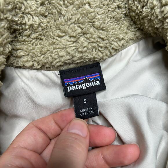 PATAGONIA Los Gatos Fleece Vest Womens Small Gorpcore Winter Sustainable Teddy - Picture 8 of 9